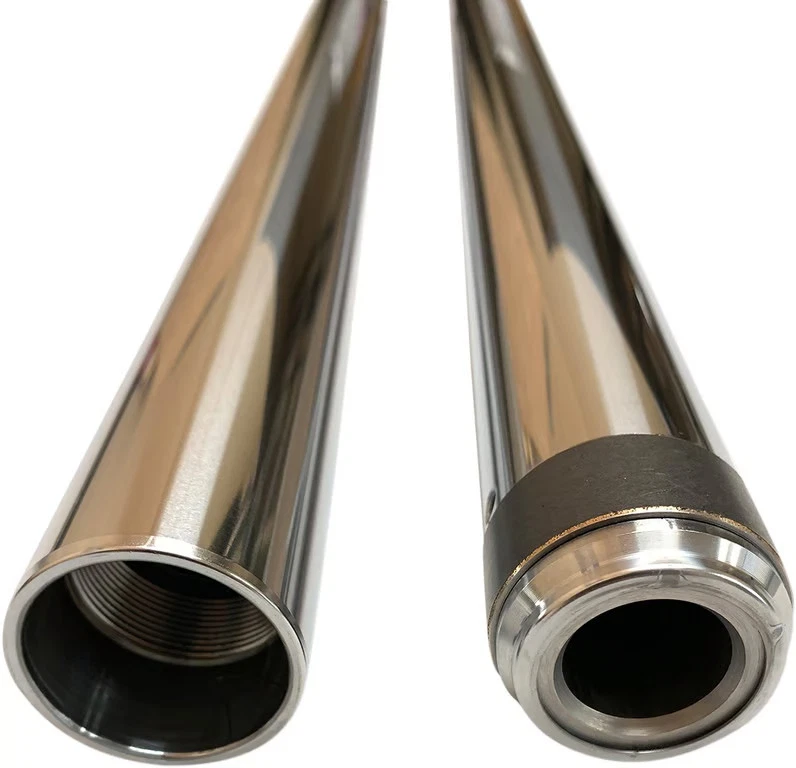 Pro-One Performance 39mm Fork Tubes - 24.25in. - Chrome Motorcycle Street Bike - Image 2 of 4