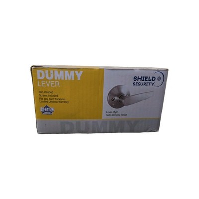 Shield Security Dummy Door Lever Satin Nickel Finish #913924 NEW Fast Ship