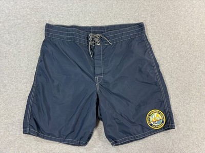Birdwell Beach Britches Vintage Newport Beach Lifeguard Shorts (Men's 34) Blue