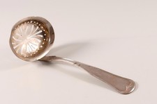 Kelle Odense 1855 Silber Gronlund Durchbrochen Seiherkelle Schaumkelle D&auml;nemark