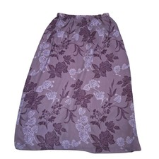 Dark Romantic Floral Maxi Skirt L 30" Waist Whimsigoth Fairy Grunge Y2K Vtg 90s