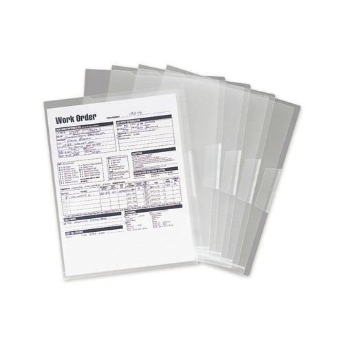 Smead 85751 Poly Translucent Project Jackets - Letter, Clear (5/Pack) New