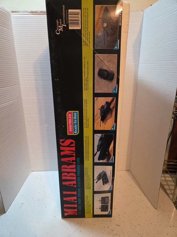 Vintage M1A1 Abrams Desert Storm Chicago Model International Remote Control Tank - Image 4 of 4