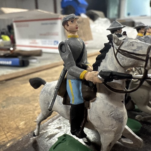 Vintage Britains American Civil War Cavalry Soldiers Custom Confederate Set ACW - Bild 7 von 24