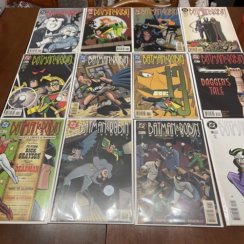 Vintage Batman and Robin Adventures 7-18, 12 pc lot DC 1996 New Bag/Board comics