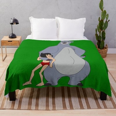 Disney Baloo And Mowgli Fleece Blanket Gift For Friends#2