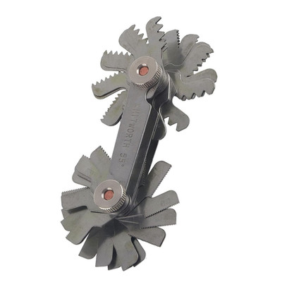 Thread Pitch Gauge Set, Stainless Steel Screw Thread Pitch Measuring Tool Thread