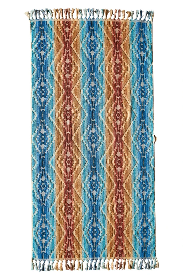 Pendleton L91305 Pagosa Springs Algodón Marino Esculpido Jacquard Spa Toalla 32x62 Foto 4 de 4