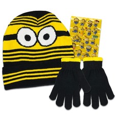 Minions Winter Hat and Mittens Set - Beanie Hat,