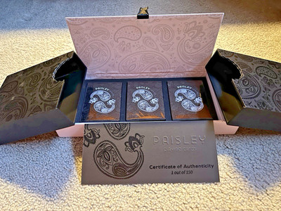 Limited Luxurious Paisley Collector's Box Set- Dutch Card House Company- 3 Decks