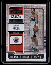 2023-24 Panini Contenders Jordan Poole Washington Wizards #21