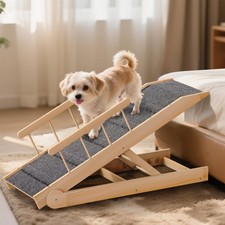 Dog Ramp for Bed, 47" Long Non-Slip Portable Pet Ramp for Small Large Dogs, W...