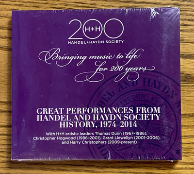 Handel And Haydn Society 200 Years CD 2 Disc Digipak NEW SEALED