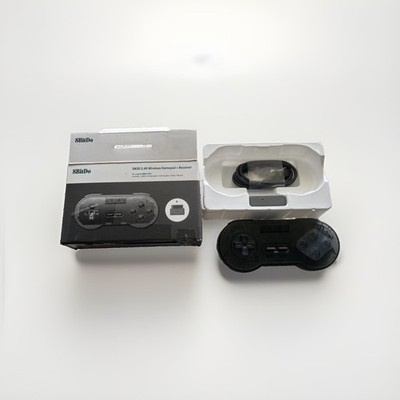 8Bitdo Sn30 2.4G Wireless Gamepad for Original SNES/SFC Transparent Black