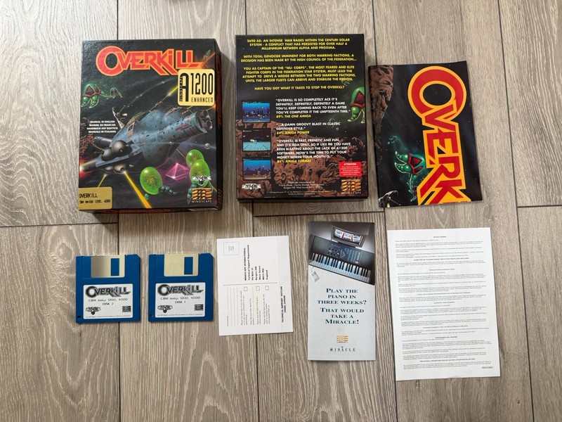 Overkill Amiga Game Compete Big Box