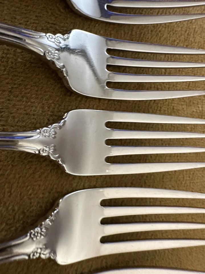 Oneida Dover Cube (8) HORQUILLAS DE CENA reliquia inoxidable - Foto 4 de 4