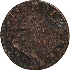 Frankreich, Louis XIII, Double Tournois, 1626, Poitiers, Kupfer, SGE+