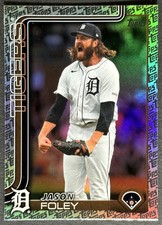 2025 Topps Baseball Jason Foley Foil Pattern #410 Detroit Tigers