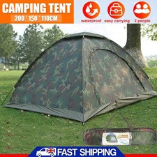 2-3 Man Waterproof Two Person Dome Tent Camouflage For Outdoor Fishing Camping