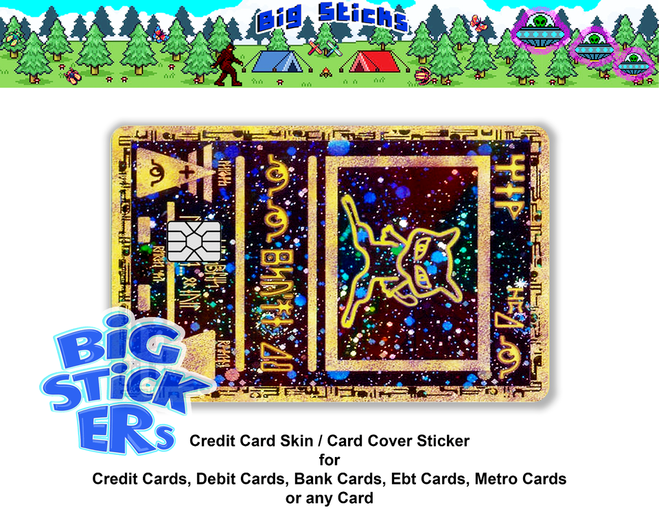 Pokemonster Credit Card Skin Cover SMART Sticker Decal Ancient Mew Card Decal