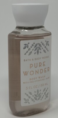 NEW 1 BATH & BODY WORKS PURE WONDER TRAVEL SIZE BODY WASH SHOWER GEL 3 oz