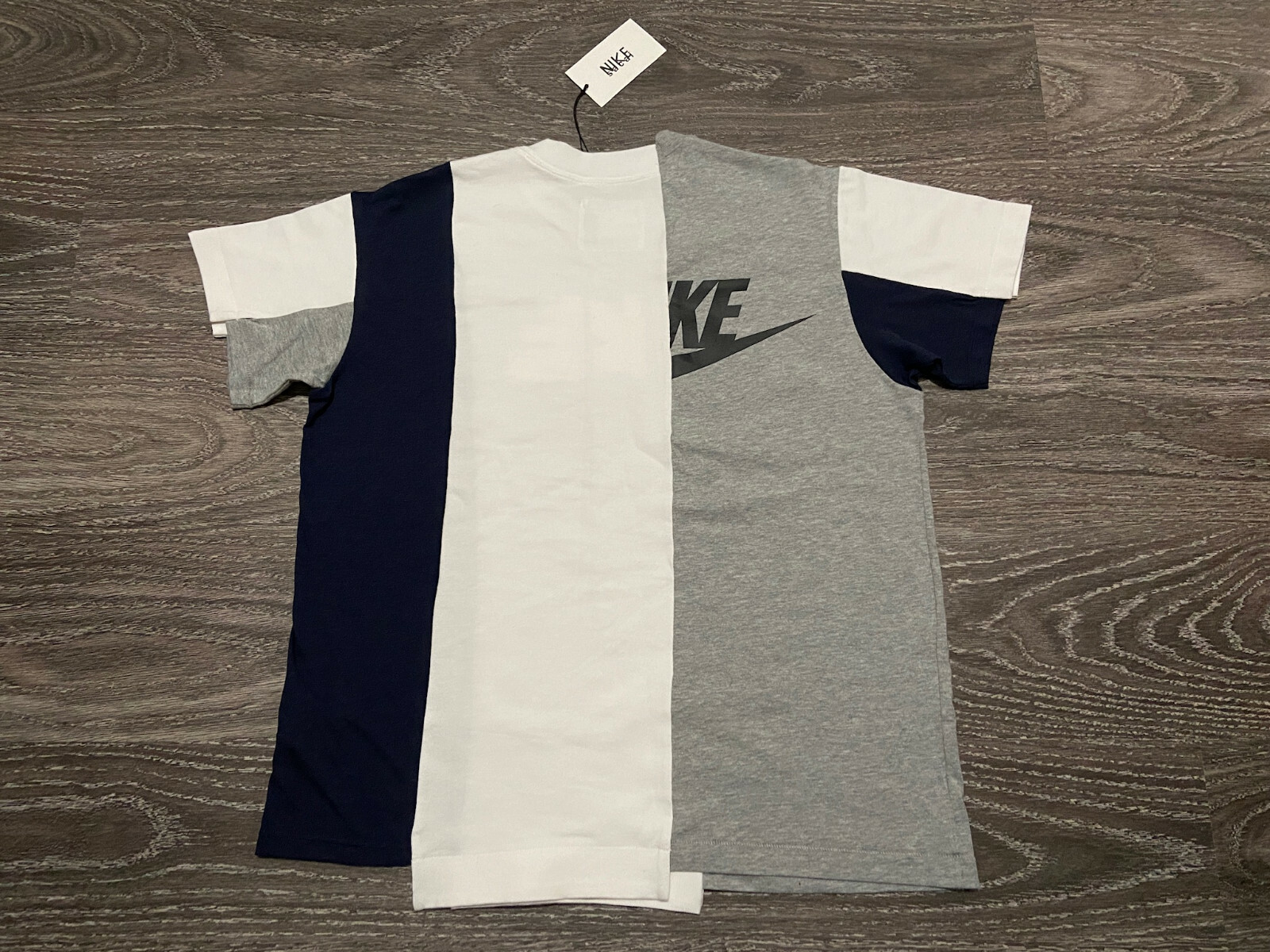 SACAI X NIKE T shirt ibrida Nike x Sacai NikeLab nuova di zecca CD6310 711 taglia media NUOVISSIMA
