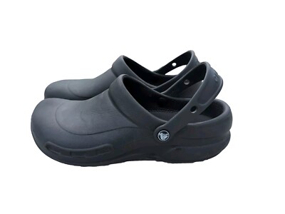 CROCS Black Classic Clogs Mens 10 Womens 12 Iconic Croc Comfort Sandals 