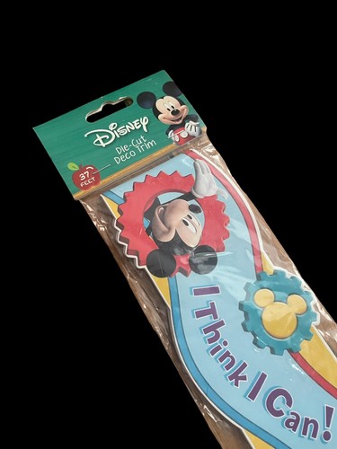 New Eureka Mickey Mouse Clubhouse I Think I Can Die-Cut Deco Trim, 37 Feet NOS - Picture 3 of 8