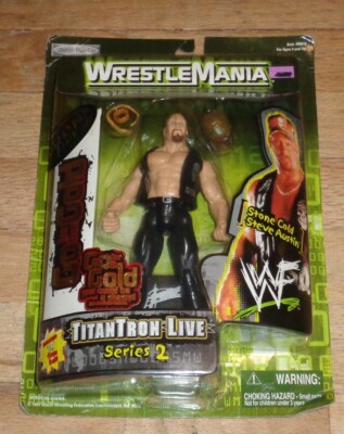 2000 WWF WWE Jakks Stone Cold Steve Austin Wrestling Figure Go For