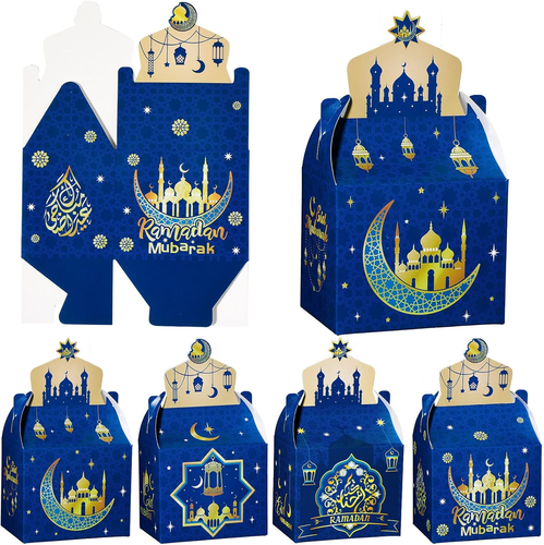 24 Pieces Eid Mubarak Treat Boxes Eid Mubarak Goodie Gable Boxes Ramadan Mubarak - Picture 8 of 12