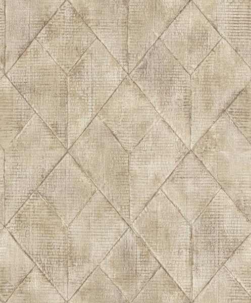 Vliestapete Nomad Grandeco Beige Grau Glitzer Fliesen Muster A47506 (4,68€/1Qm)-image
