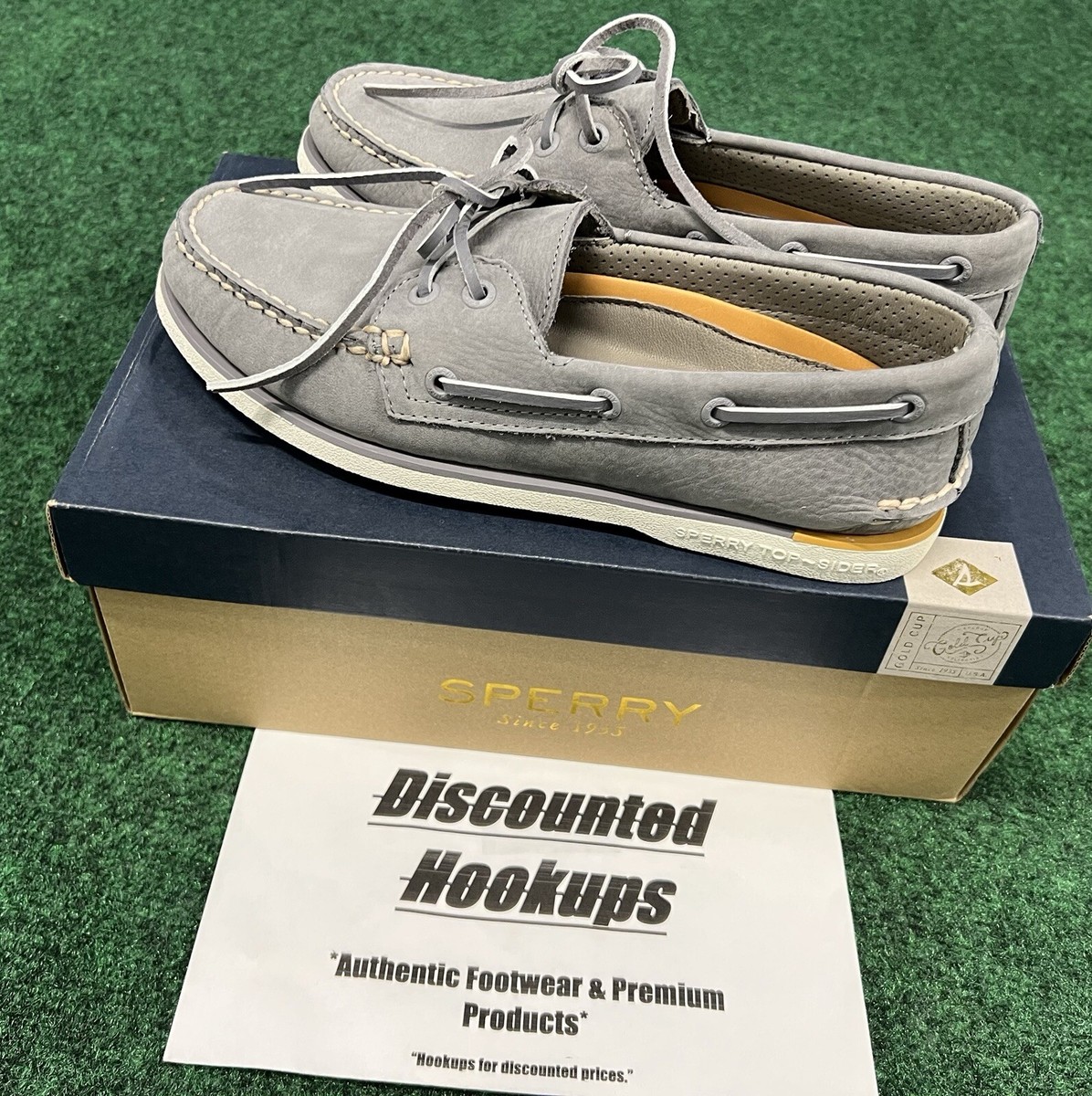 Sperry Gold Cup A/O Grey Nubuck Boat Shoe Mens size 7 STS24499 | eBay