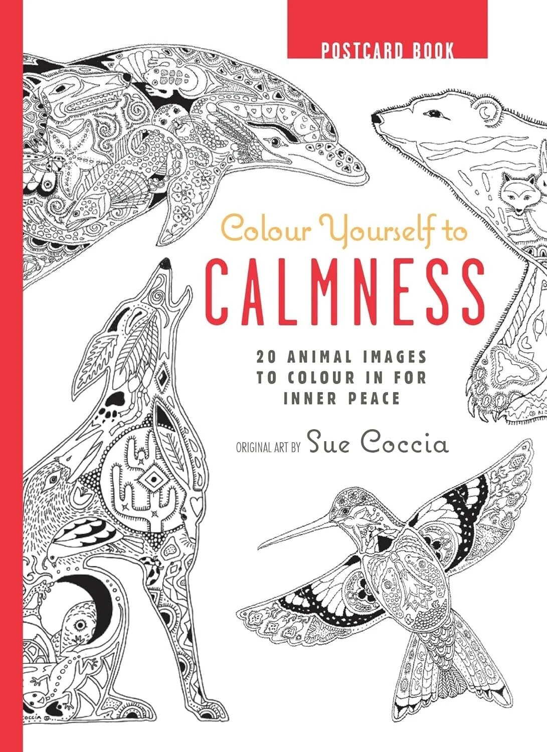 Colour Yourself to Calmness And reduce stress with these animal motifs Brand New