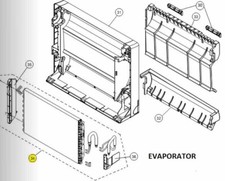 FUJITSU K9316091139 aka 9316091139 EVAPORATOR TA-AGU15RLF HY HCRC NLA