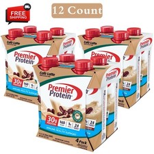 Premier Protein Shake, Caf Latte, 30g Protein, 11 Fl Oz, 12 Ct