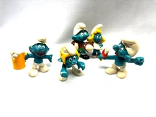 Collectible 5 SMURF 2" Figurines
