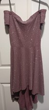 windsor dress off shoulder shinny shimmery