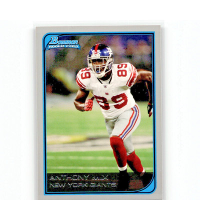 Anthony Mix #213 2006 Bowman New York Giants RC | eBay