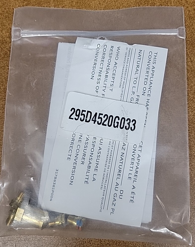 BRAND NEW GE 295D4520G033 Gas Range LP Conversion Kit eBay
