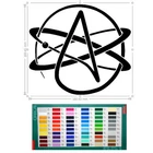 atheist vinyl car sticker, decal, window laptop oracal 651 hf1215359
