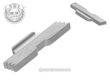 Stainless Steel Extended Slide Lock Lever ESLL for Glock 43 G43 9mm in Silver