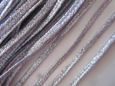 39 4/12ft Flat Cord Silver 0 5/32in Elegante Trims Tip Kr 165