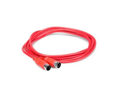 Red Mid Cable Hosa MID-315RD 15ft Red Midi Cable - 5-pin DIN to Same | eBay