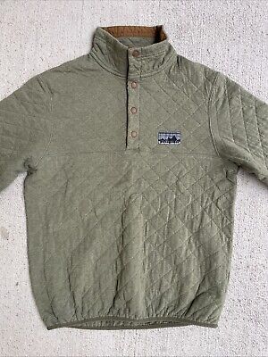 Patagonia Men's Snap-T Quilt Pullover SMALL Forest Green Patagonia Men's Snap-T Quilt Pullover SMALL Forest Green