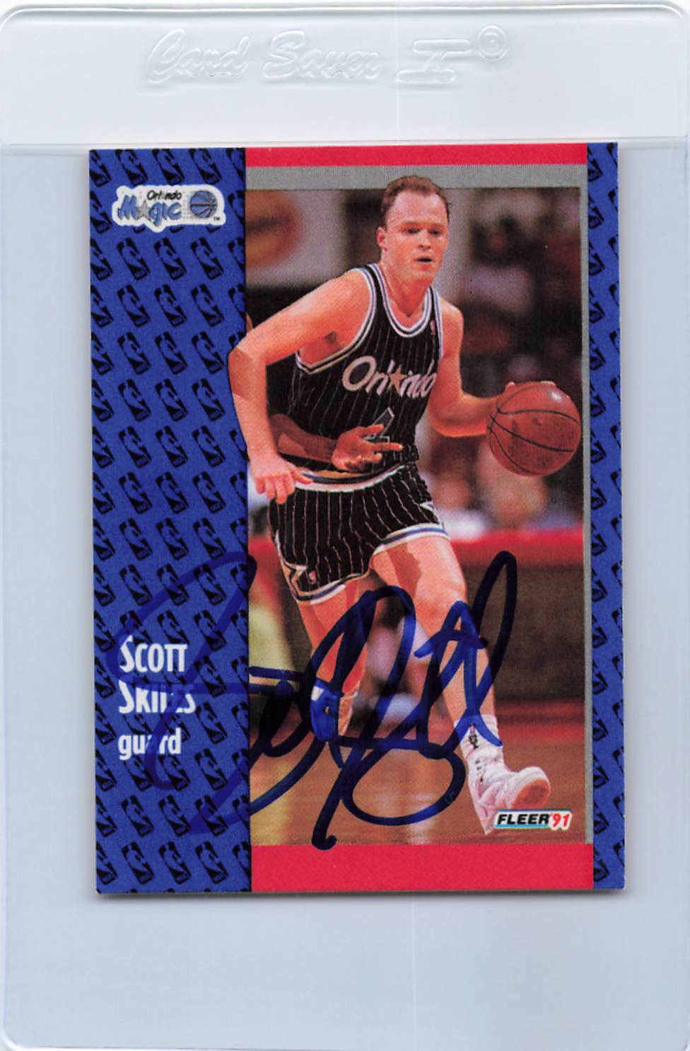 1991/92 Fleer #148 Scott Skiles Magic Signed Auto *F2548