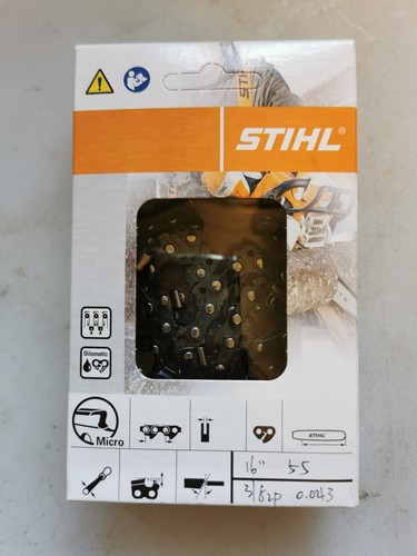 16" 16 inch GENUINE STIHL Chainsaw Chain 55 links 3/8lp 0.043 MS170 MS171 MS180C - Picture 7 of 8