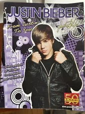 JUSTIN BIEBER From Justin To You STICKER ALBUM Panini America Inc.