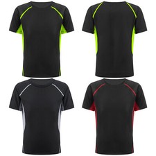 Kids Boys Sports Shirt Quick Dry Short Sleeve T-shirt for Training Workout