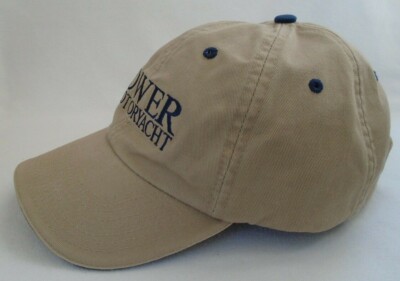 Casquette Baseball Ajustable Fahrenheit – Logo Power & Motoryacht Brodé – Bleu Marine Et Beige