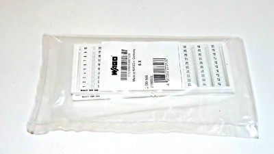 5 pack WAGO 209-507 Terminal Block Marker Numbers 50 thru 100 x 2 White  2090507